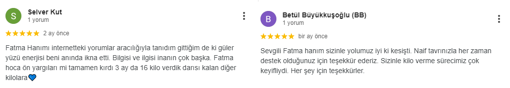 Diyetisyen Fatma Kılıç