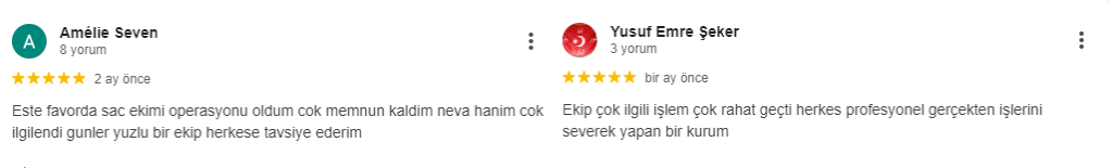 Este Favor Saç Ekim Merkezi İstanbul